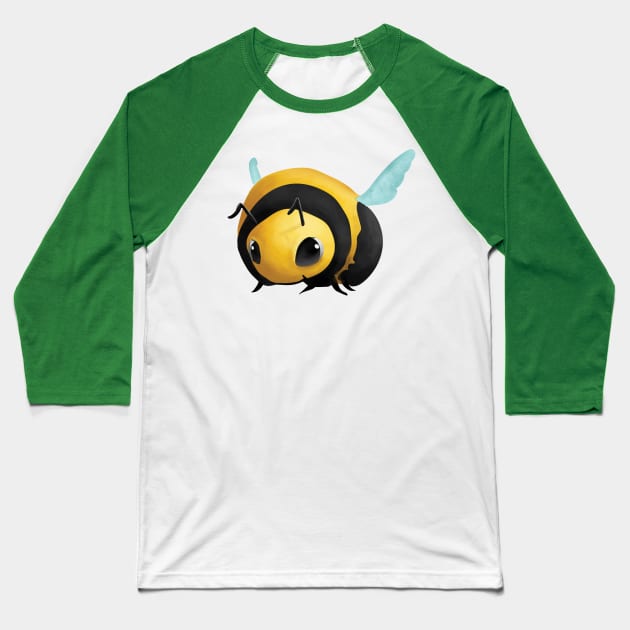 Little Cute Bee Baseball T-Shirt by ThinkingSimple